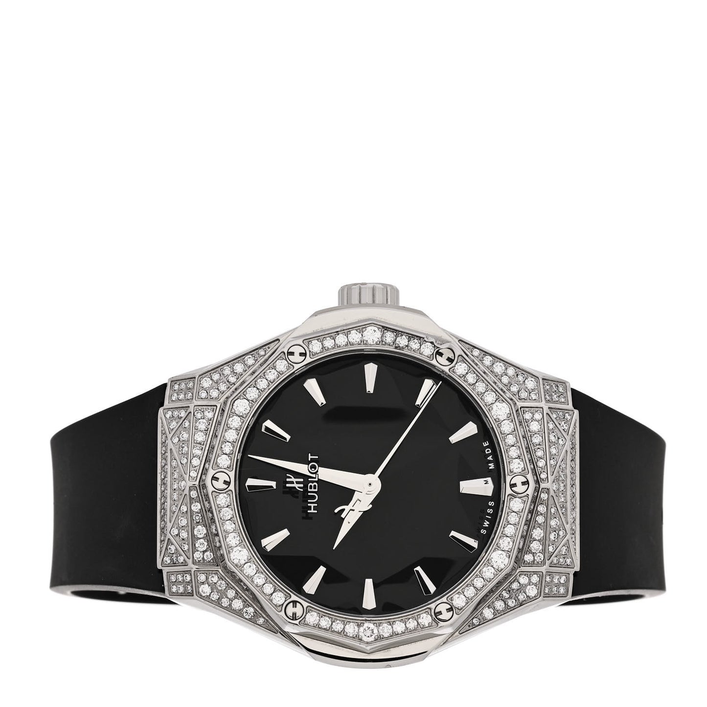 Titanium Rubber Diamond Pave 40mm Classic Fusion Orlinski Automatic Watch 550.NS.1800.RX.1604.ORL19