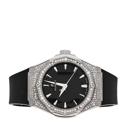 Hublot Titanium Rubber Diamond Pave 40mm Classic Fusion Orlinski Automatic Watch 550.NS.1800.RX.1604.ORL19 2 of 4