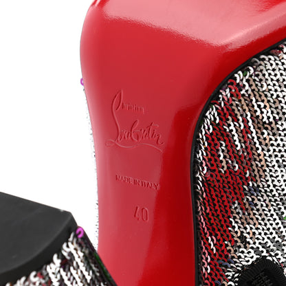 Christian Louboutin Paillettes Moulamax 100 Booties 40 Multicolor 8 of 9