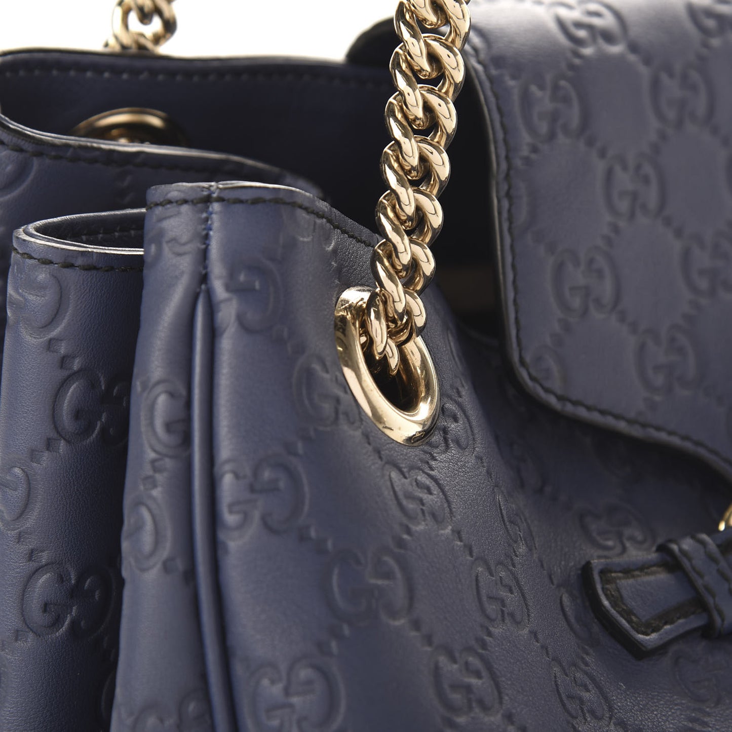 Guccissima Medium Emily Shoulder Bag Blue