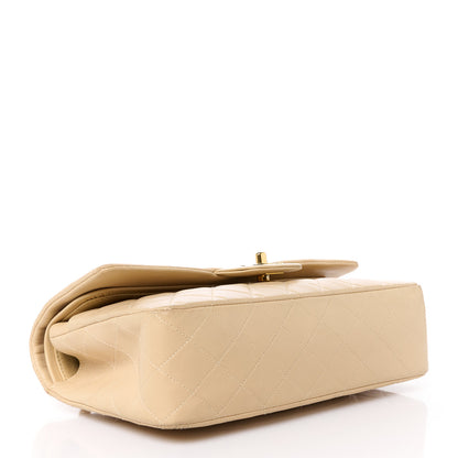 Chanel Lambskin Quilted Medium Double Flap Beige 4 of 17