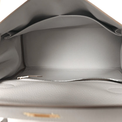 Hermes Togo Kelly Retourne 28 Gris Pale 5 of 13