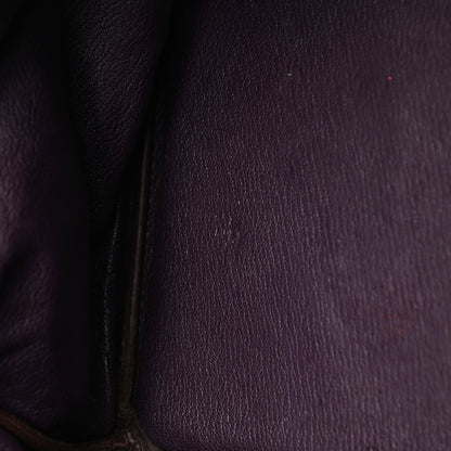 Hermes Taurillon Clemence Birkin 40 Raisin 12 of 17