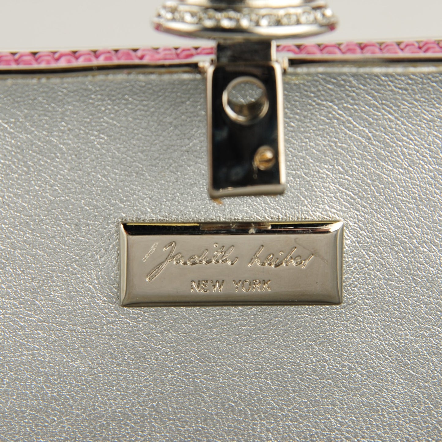 Swarovski Crystal Minaudière Clutch Pink