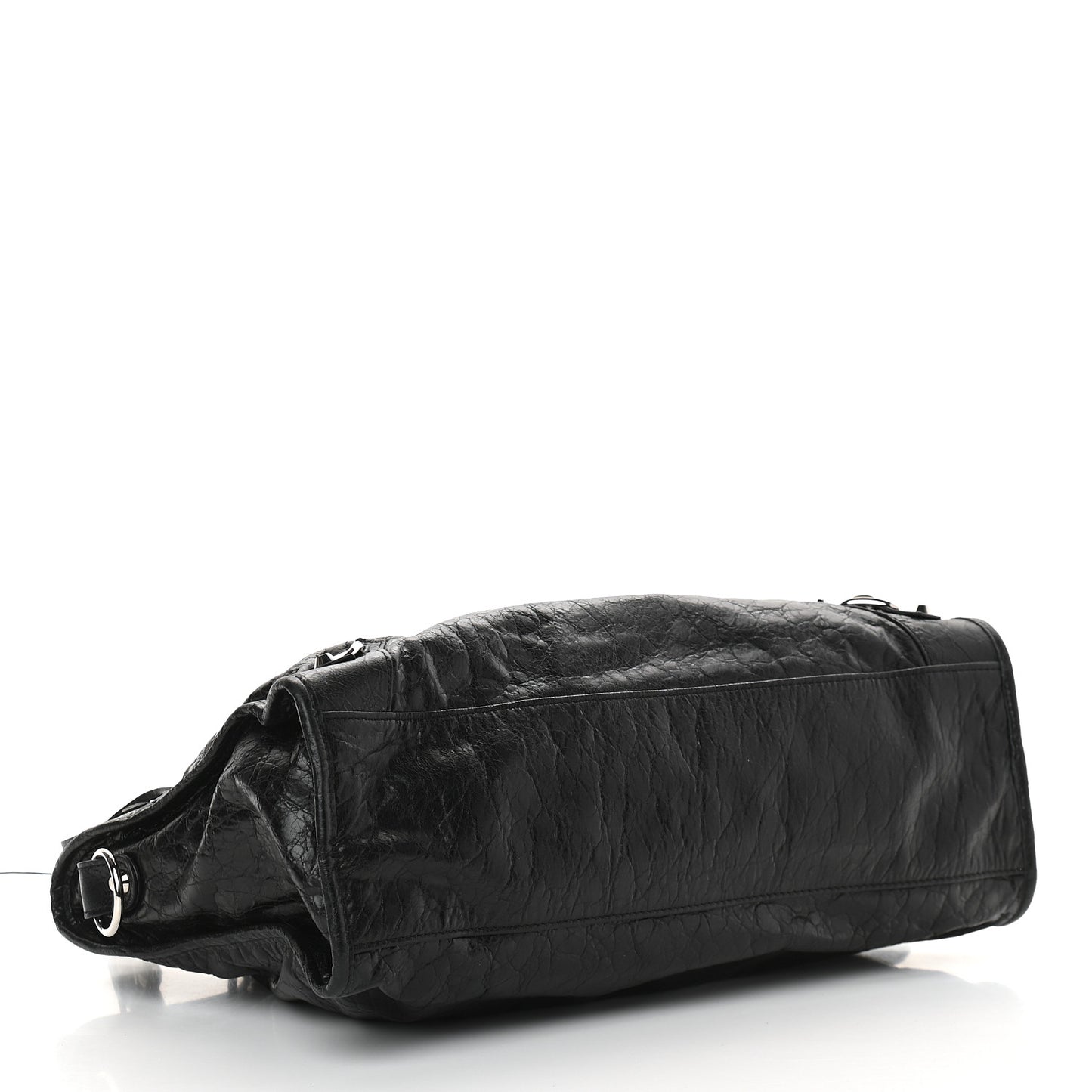 Agneau Classic Silver Hardware City Black