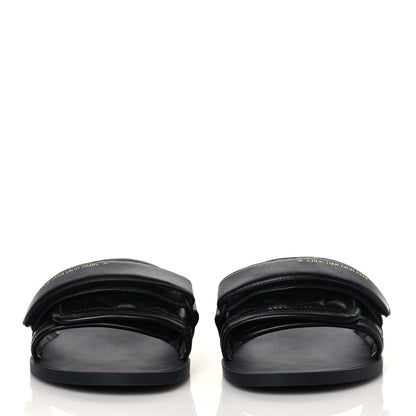 Christian Dior Calfskin Cannage Dio(r)evolution Slide Sandals 39 Black 2 of 9