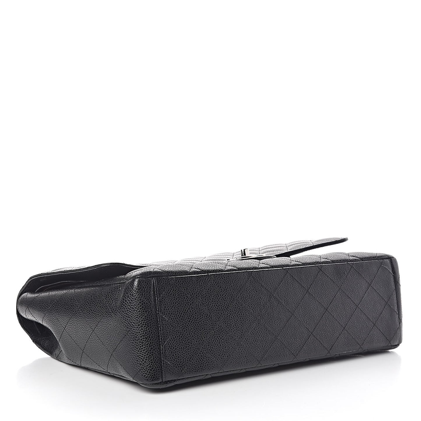 Caviar Quilted Maxi Double Flap Black