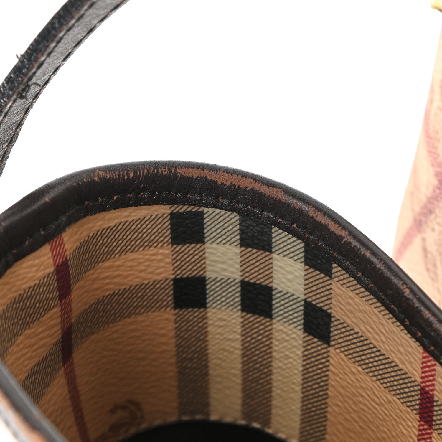 Burberry Haymarket Check Large Canterbury Tote Chocolate 10 of 14