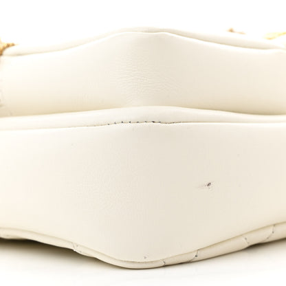 Chanel Calfskin Quilted Small Camera Case White 9 of 11