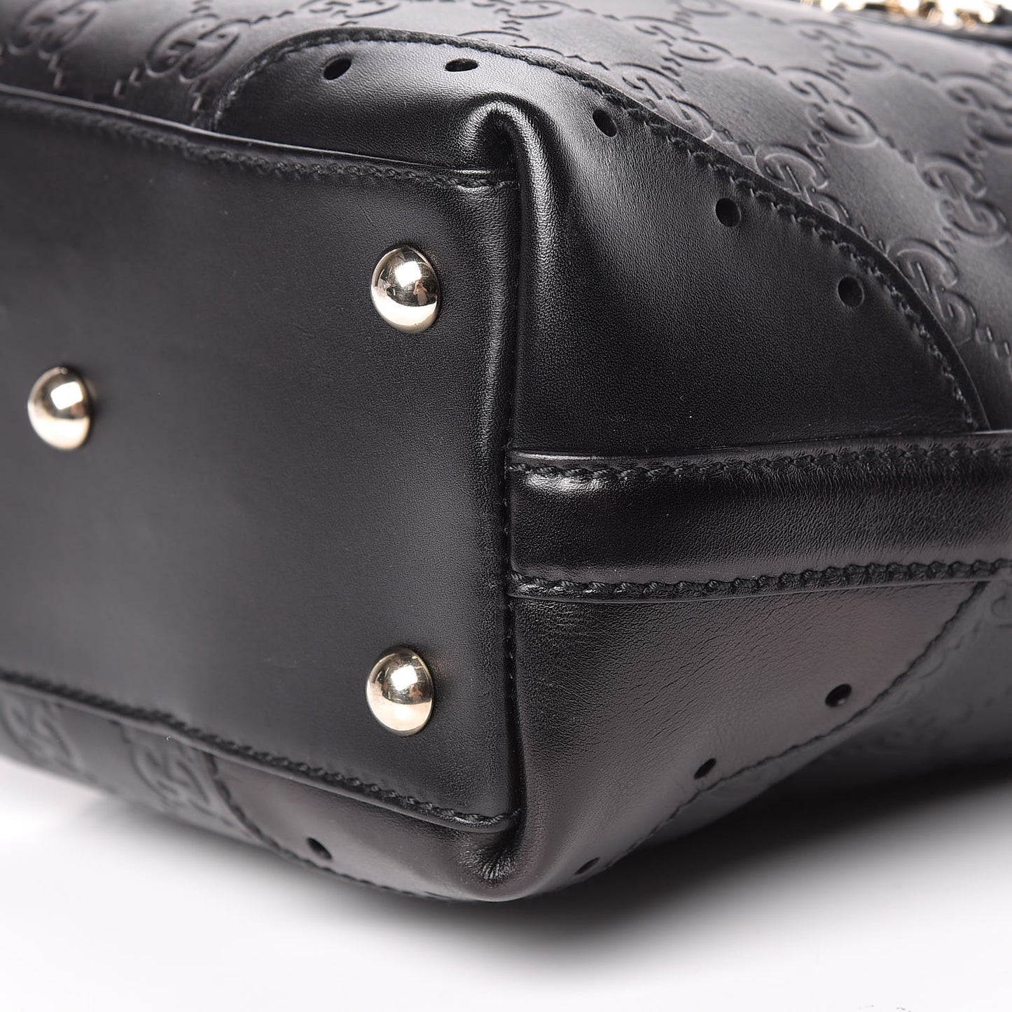 Guccissima Small Punch Tote Black