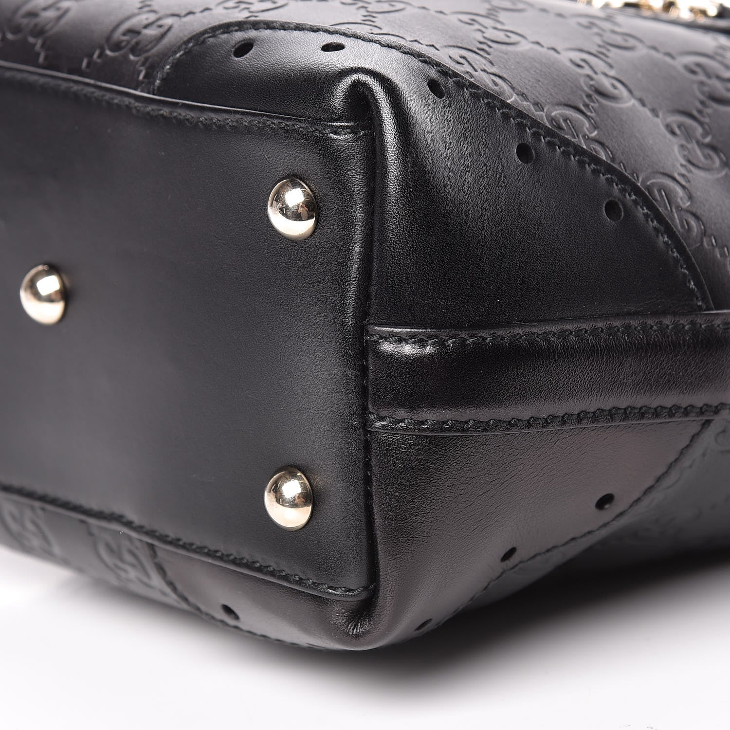Gucci Guccissima Small Punch Tote Black 10 of 12