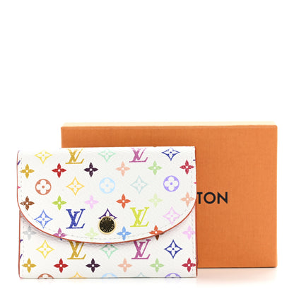Louis Vuitton LV X TM Monogram Multicolor Rosalie Coin Purse White Kawaii Pink 16 of 16