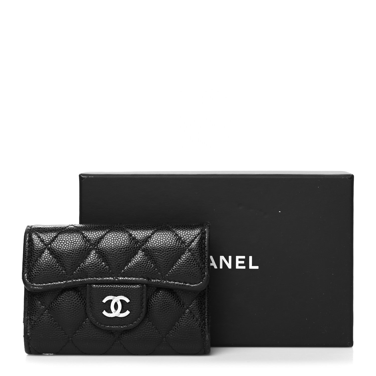 Chanel Caviar Quilted Classic 4 Key Holder Wallet Black 16 of 16