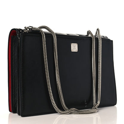 MCM Lambskin Diamond Disco Mini Flap Crossbody Bag Black 3 of 9