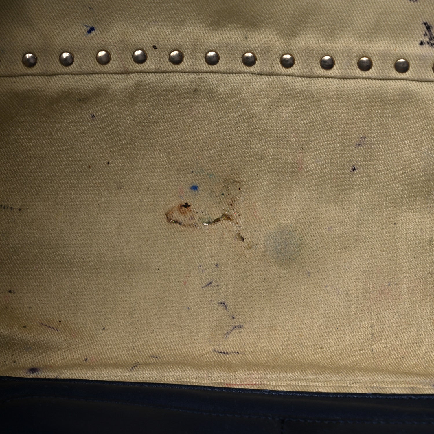 Valentino Garavani Vitello Medium Rockstud Tote Marine 14 of 33
