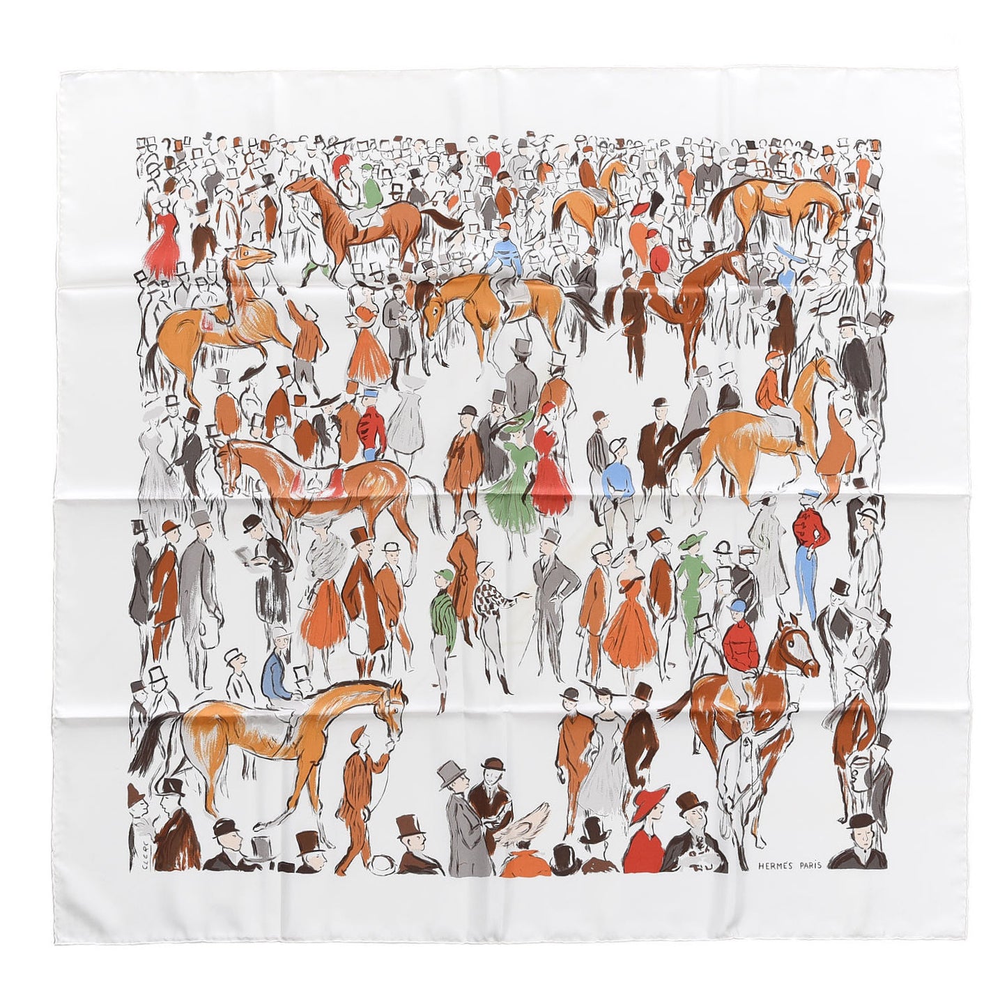 Silk Paddock Scarf 90