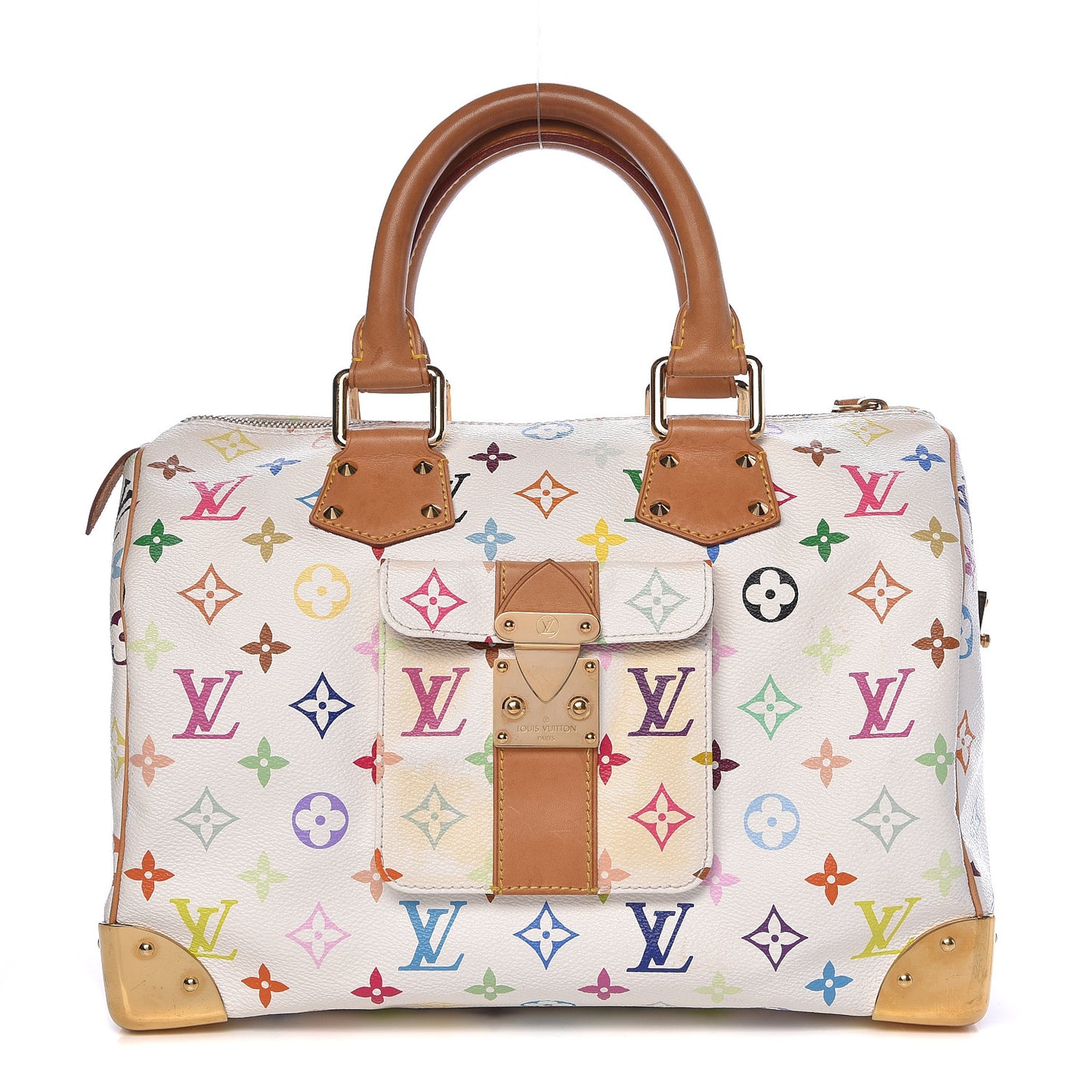 Monogram Multicolor Speedy 30 White