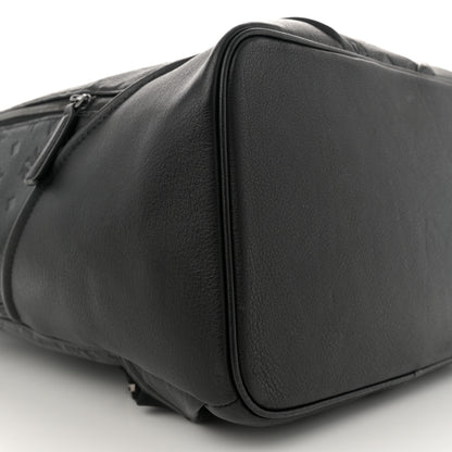 MCM Calfskin Ottomar Monogram Duke Backpack Black 8 of 13