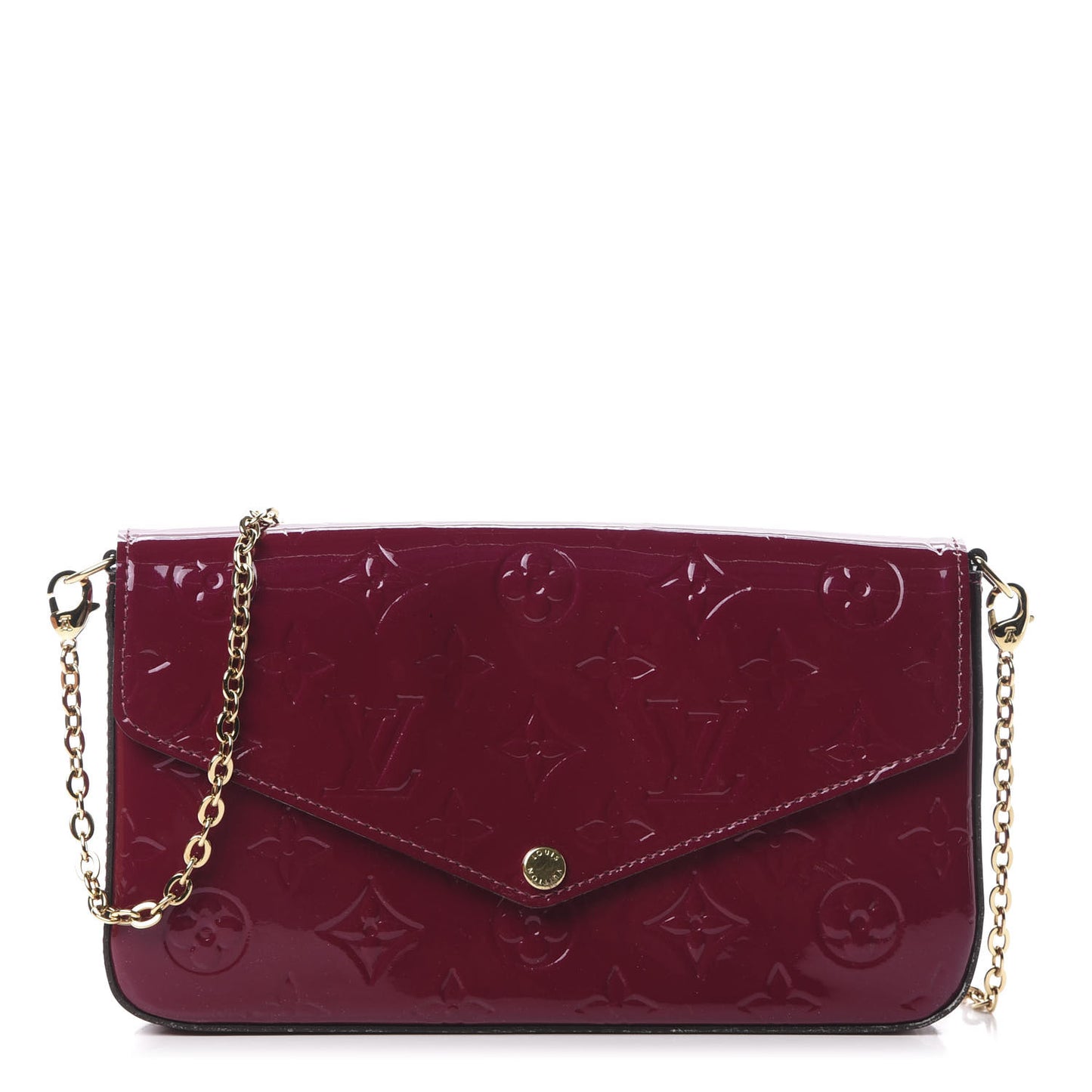 Vernis Felicie Chain Wallet Magenta