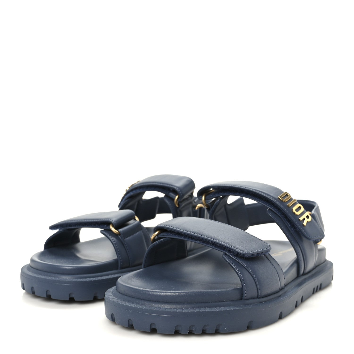 Christian Dior Lambskin Dioract 10mm Sandals 39 Pastel Blue 4 of 10