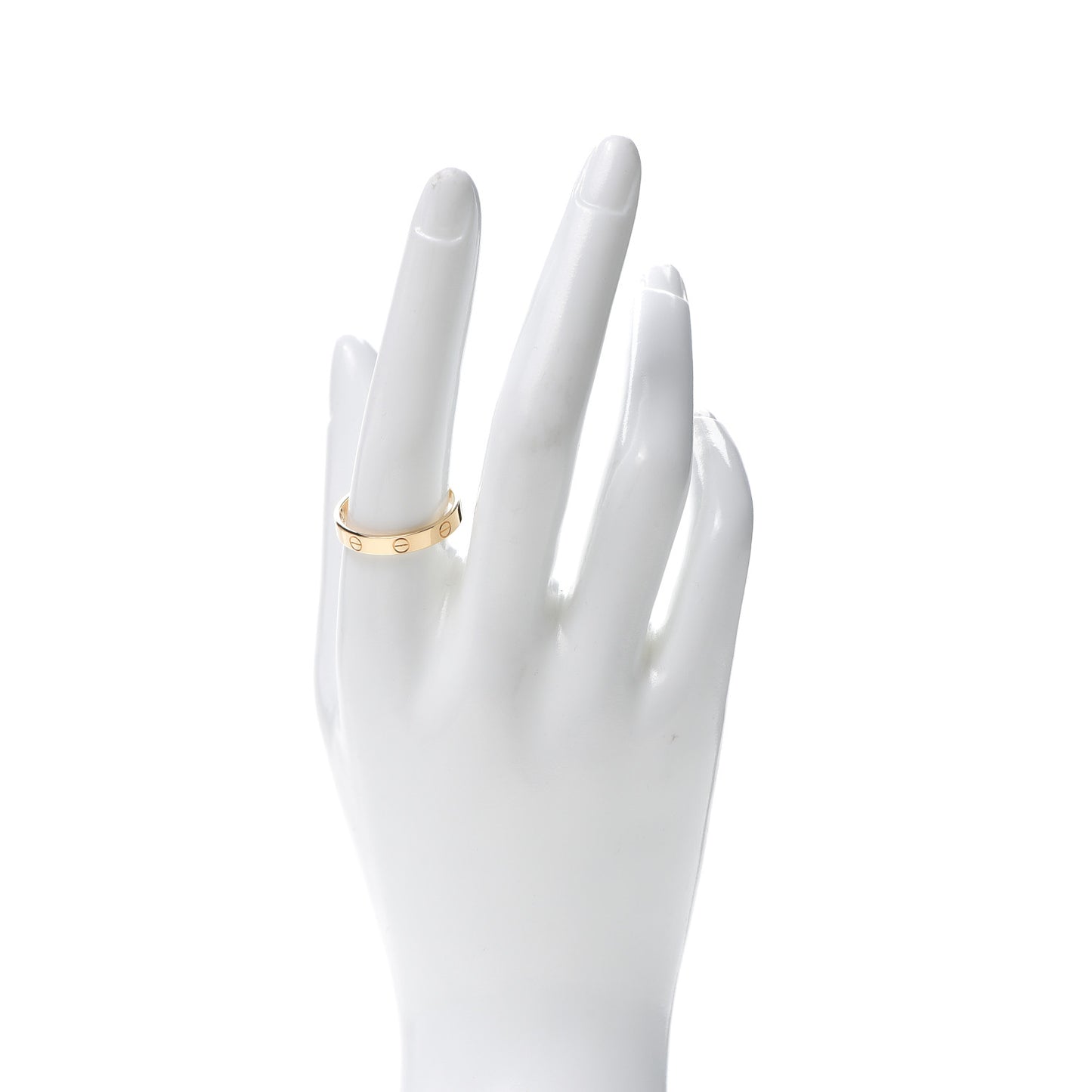 18K Yellow Gold 3.5mm LOVE Wedding Band Ring 61 9.5