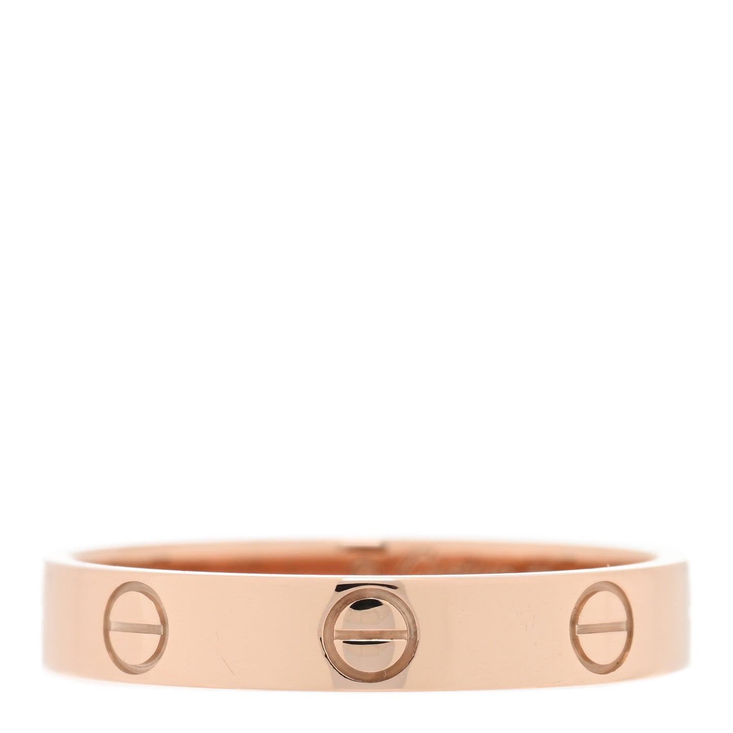 18K Pink Gold 4mm LOVE Wedding Band Ring 58 8.25