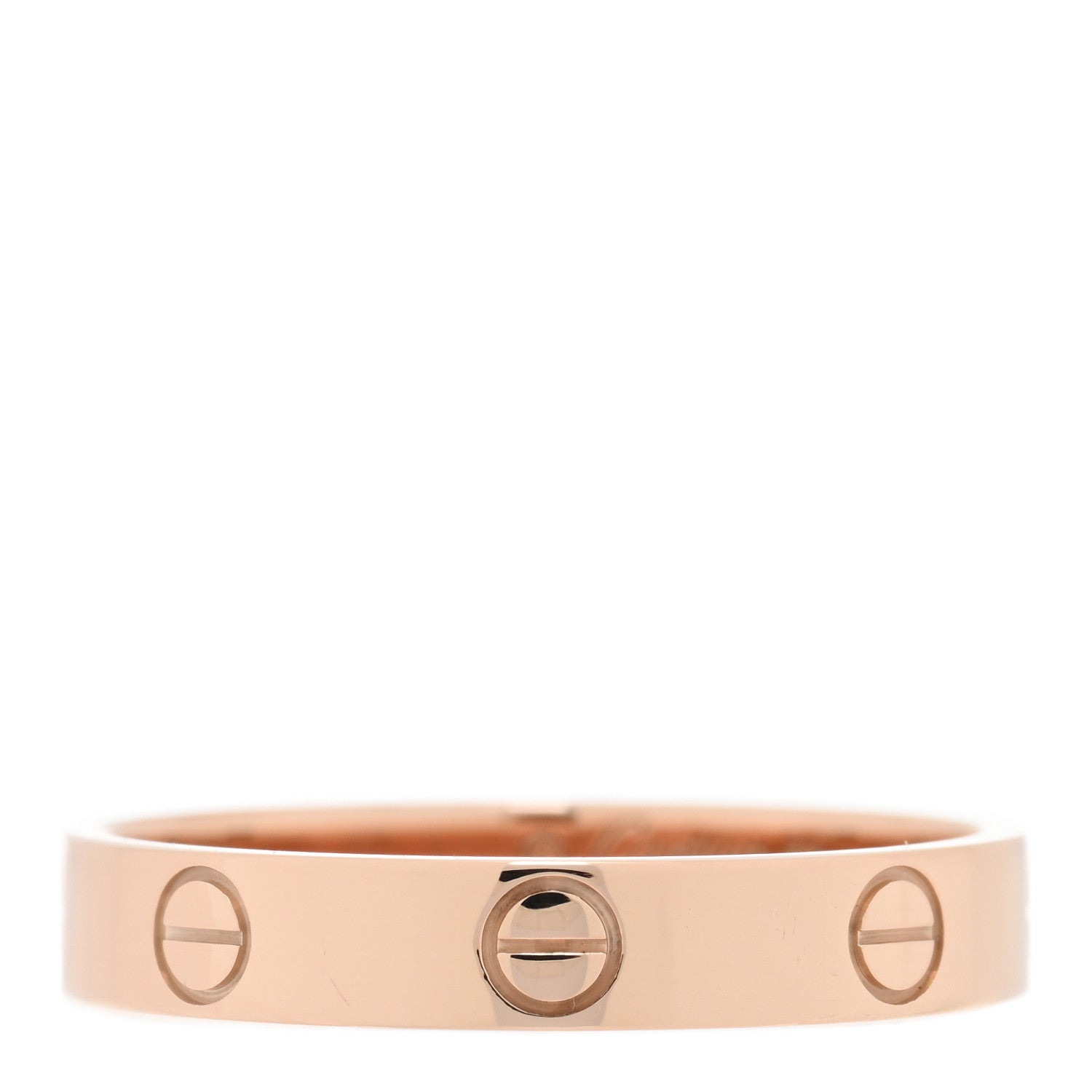Cartier 18K Pink Gold 4mm LOVE Wedding Band Ring 58 8.25 1 of 5