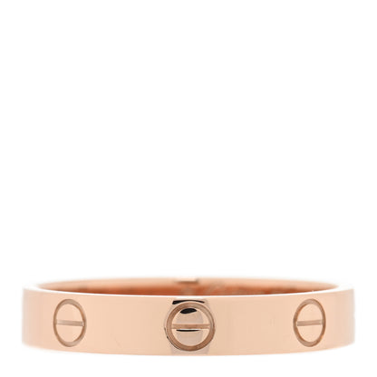 Cartier 18K Pink Gold 4mm LOVE Wedding Band Ring 58 8.25 1 of 5