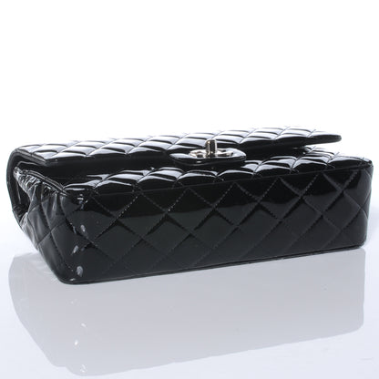 Chanel Patent Medium Double Flap Black 4 of 8
