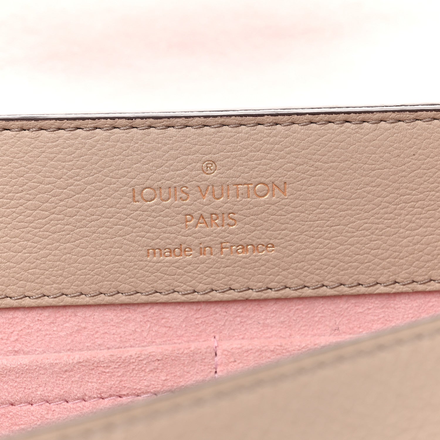 Louis Vuitton Soft Calfskin Lockme Ever MM Greige 6 of 9
