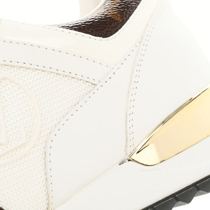 Louis Vuitton Calfskin Monogram Run Away Sneakers 38 White 9 of 13
