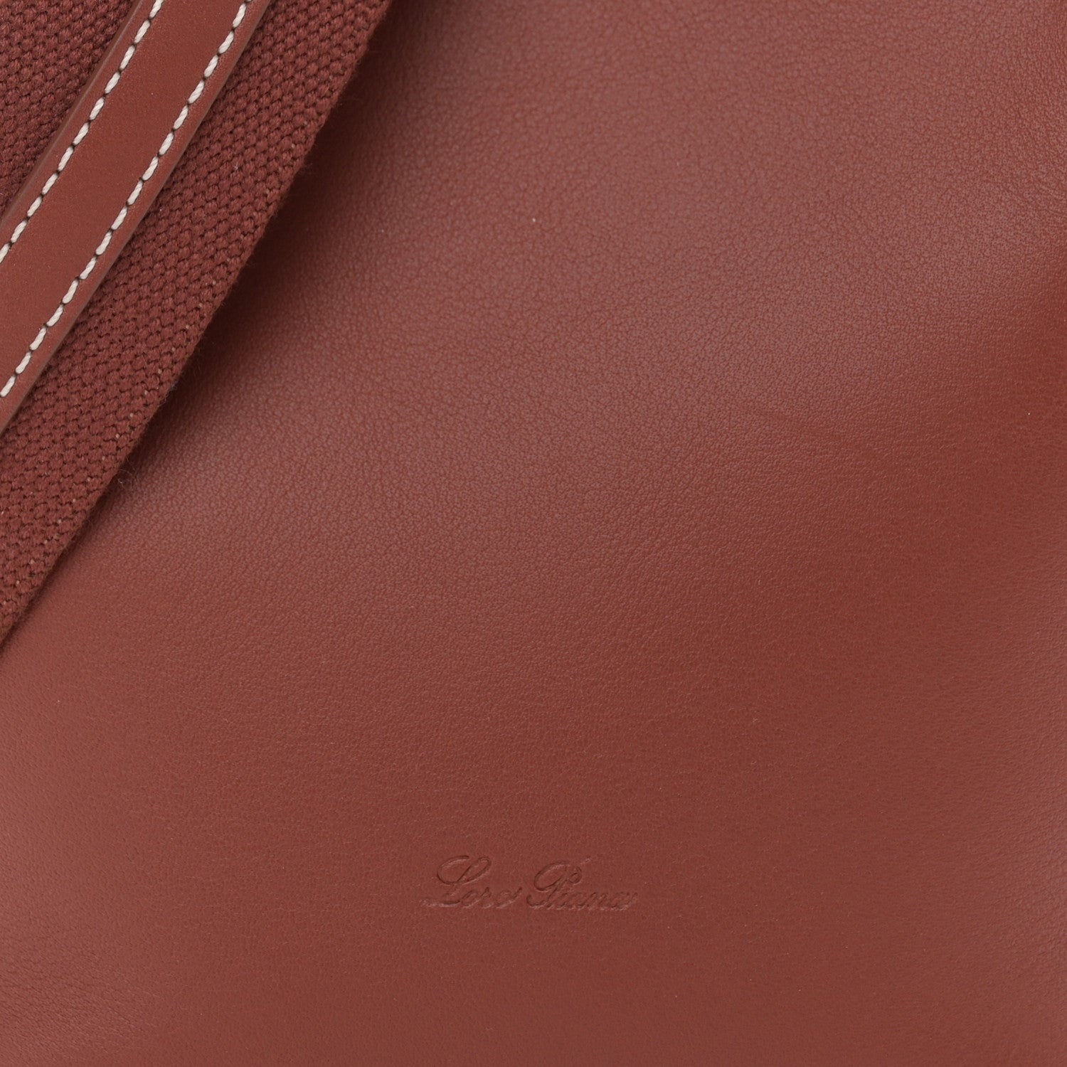 Loro Piana Smooth Calfskin Micro Bale Bag Deep Kummel 7 of 9