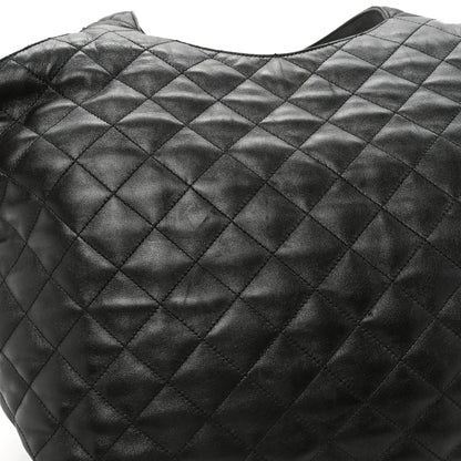 Saint Laurent Lambskin Quilted Maxi Icare Shopping Tote Black 21 of 22