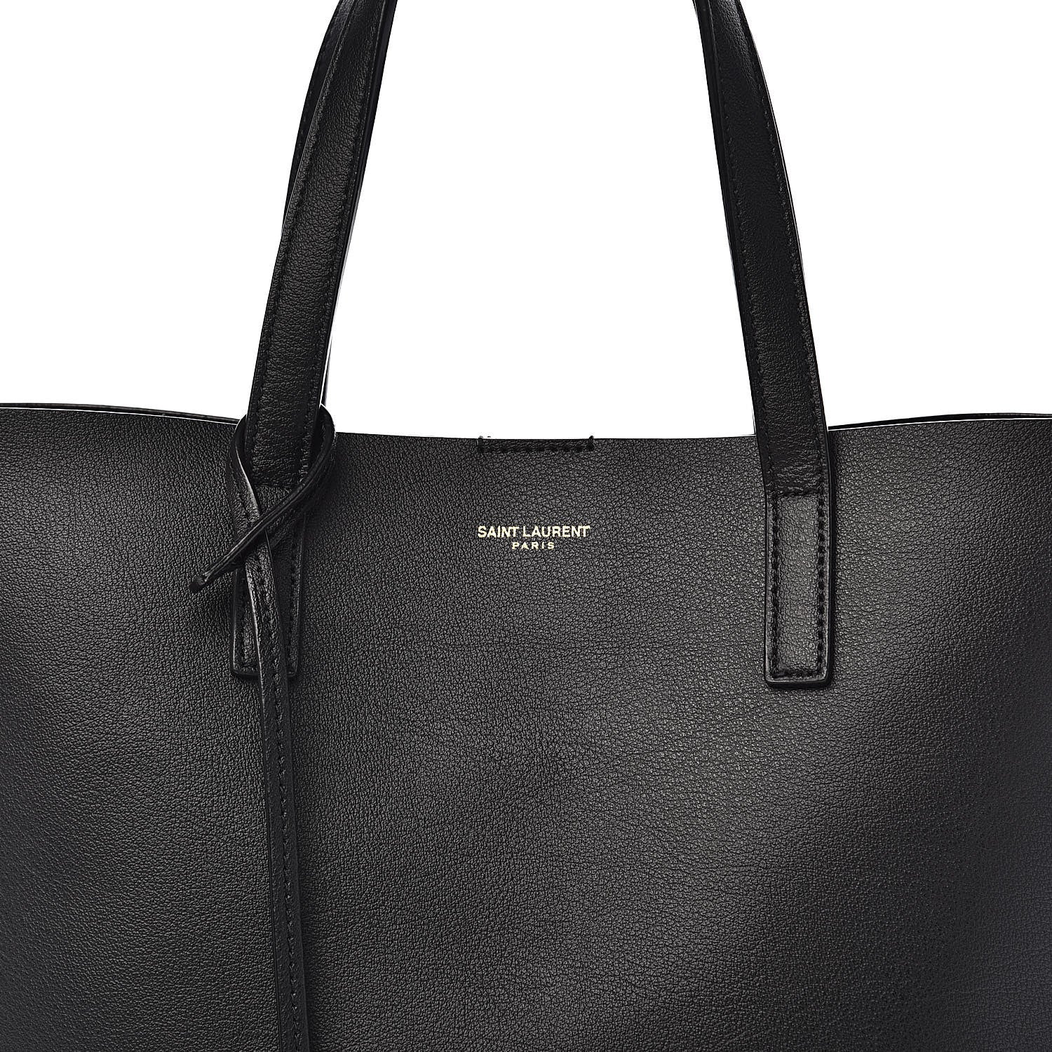 Saint Laurent Calfskin Toy Shopping Tote Black 10 of 10