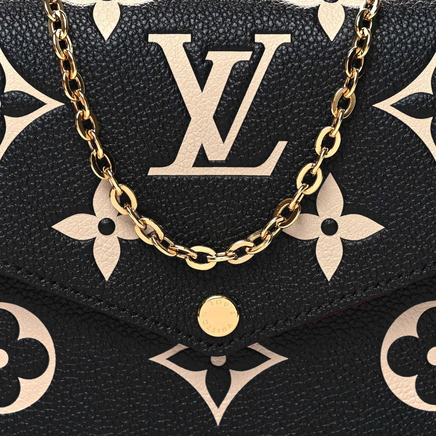 Empreinte Monogram Giant Felicie Pochette Black Beige
