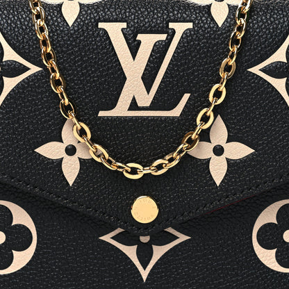 Louis Vuitton Empreinte Monogram Giant Felicie Pochette Black Beige 10 of 12