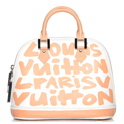 Louis Vuitton Graffiti Alma MM Peach 1 of 7