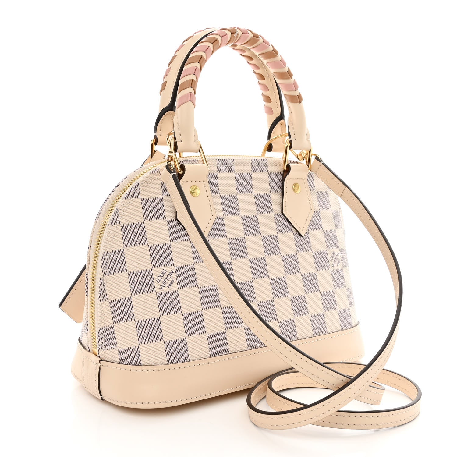 Louis Vuitton Damier Azur Braided Alma BB 3 of 9