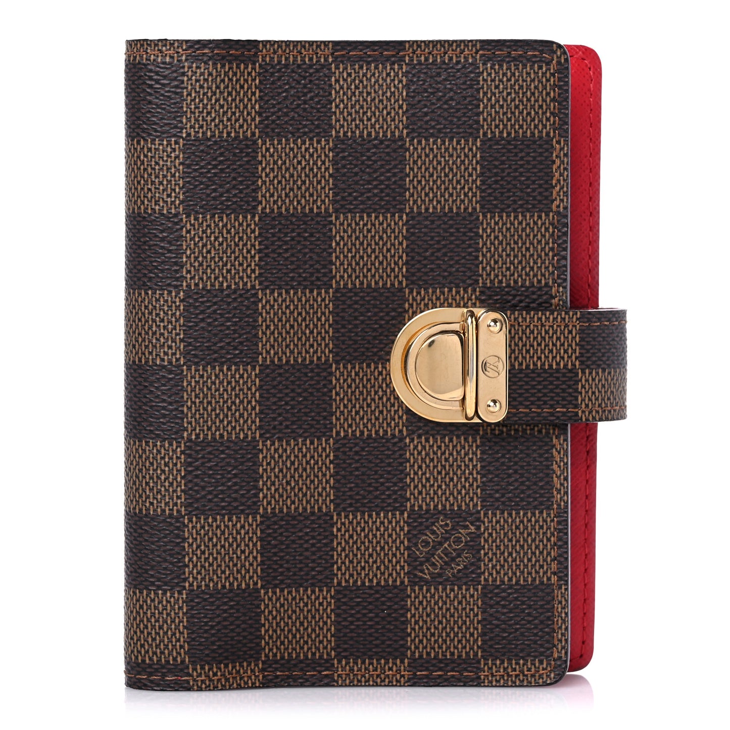 Damier Ebene Koala Small Ring Agenda Cover Red