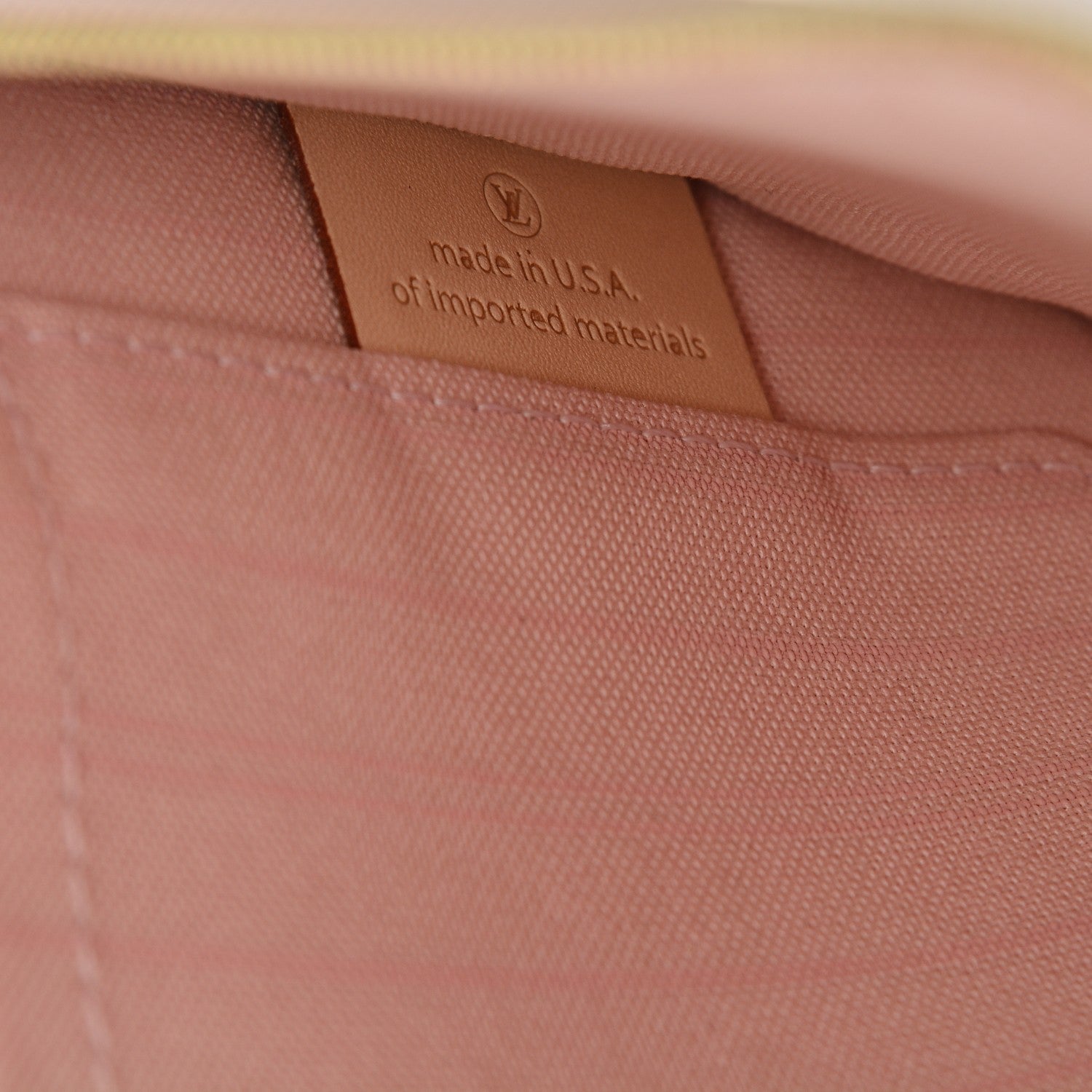 Louis Vuitton Damier Azur Neverfull MM GM Pochette Rose Ballerine 7 of 7