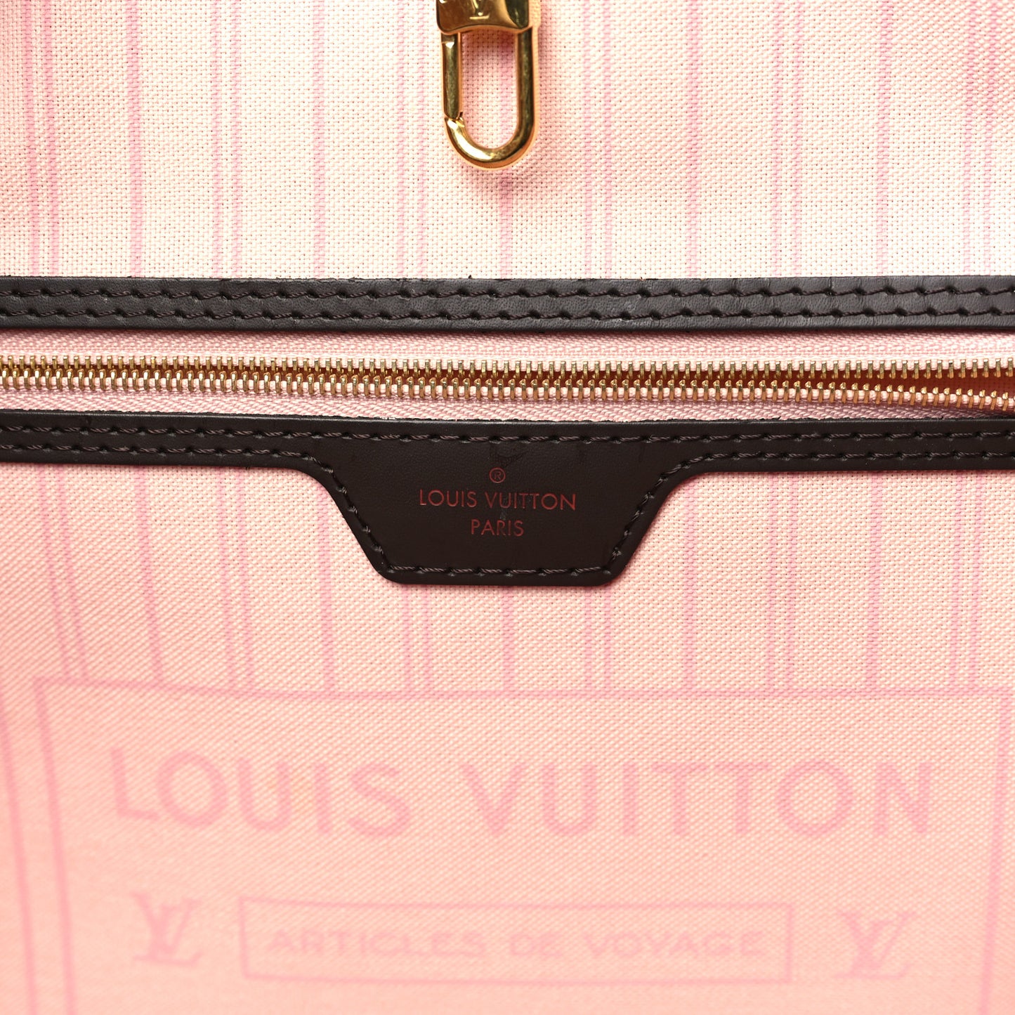 Damier Ebene Neo Neverfull MM Rose Ballerine
