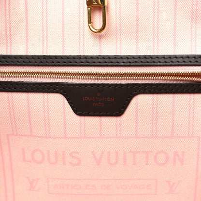 Louis Vuitton Damier Ebene Neo Neverfull MM Rose Ballerine 7 of 10