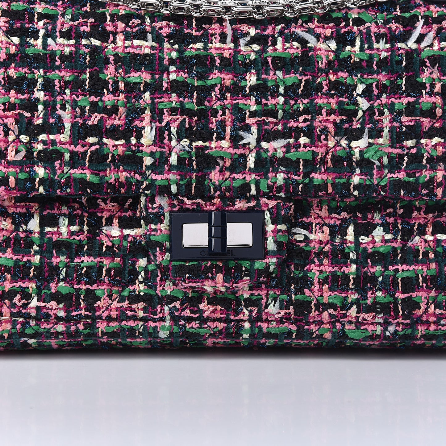 Tweed Resin 2.55 Reissue 225 Flap Pink