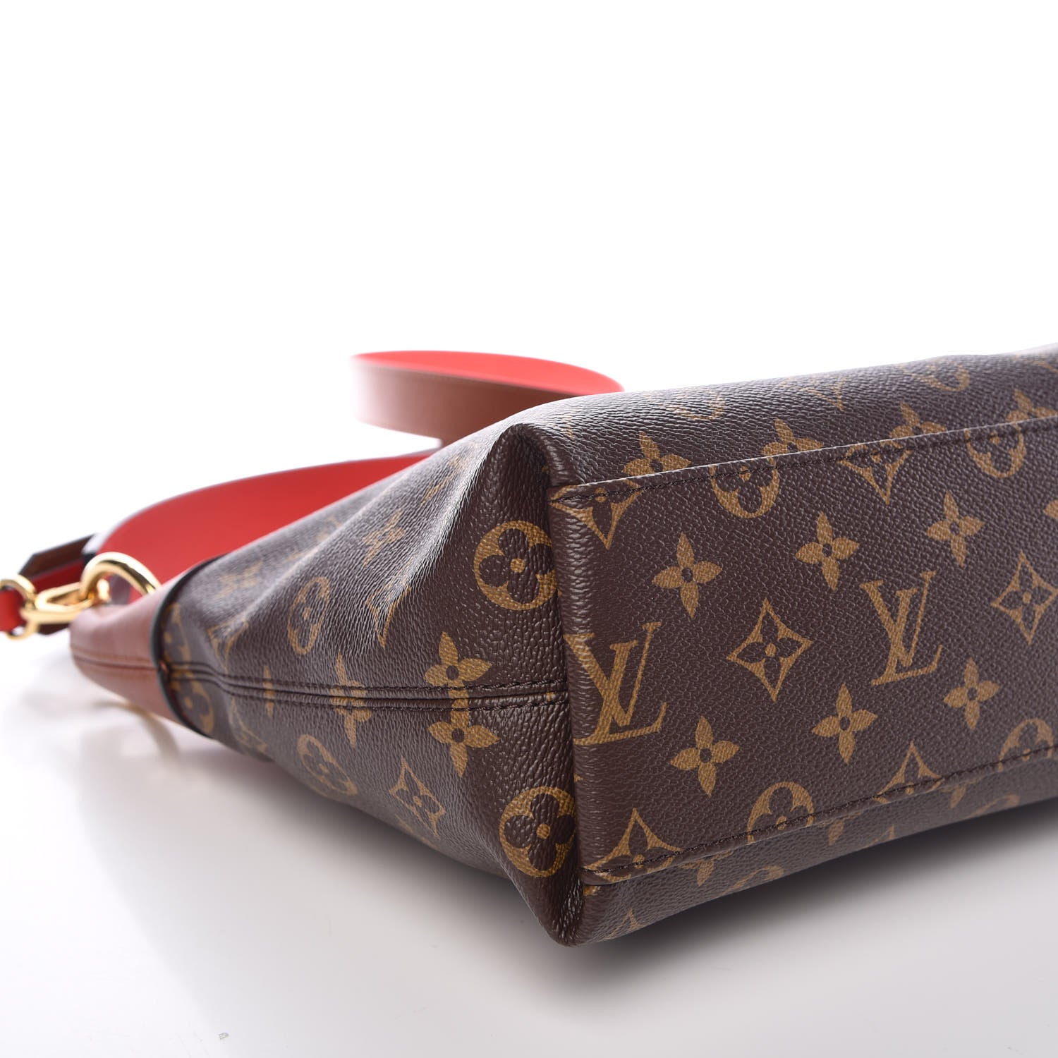 Louis Vuitton Monogram Tuileries Besace Caramel Rouge 9 of 11