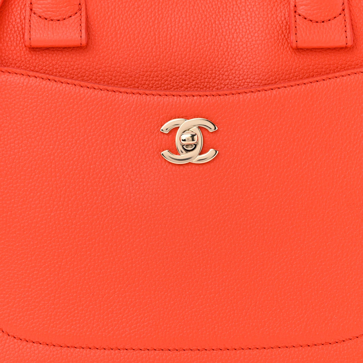 Chanel Grained Calfskin Small Neo Executive Shopper Tote Red 8 of 13