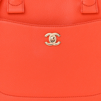 Chanel Grained Calfskin Small Neo Executive Shopper Tote Red 8 of 13