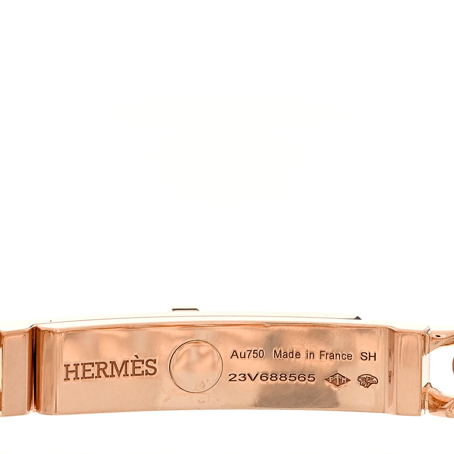 18K Rose Gold Diamond PM Kelly Chaine Bracelet SH