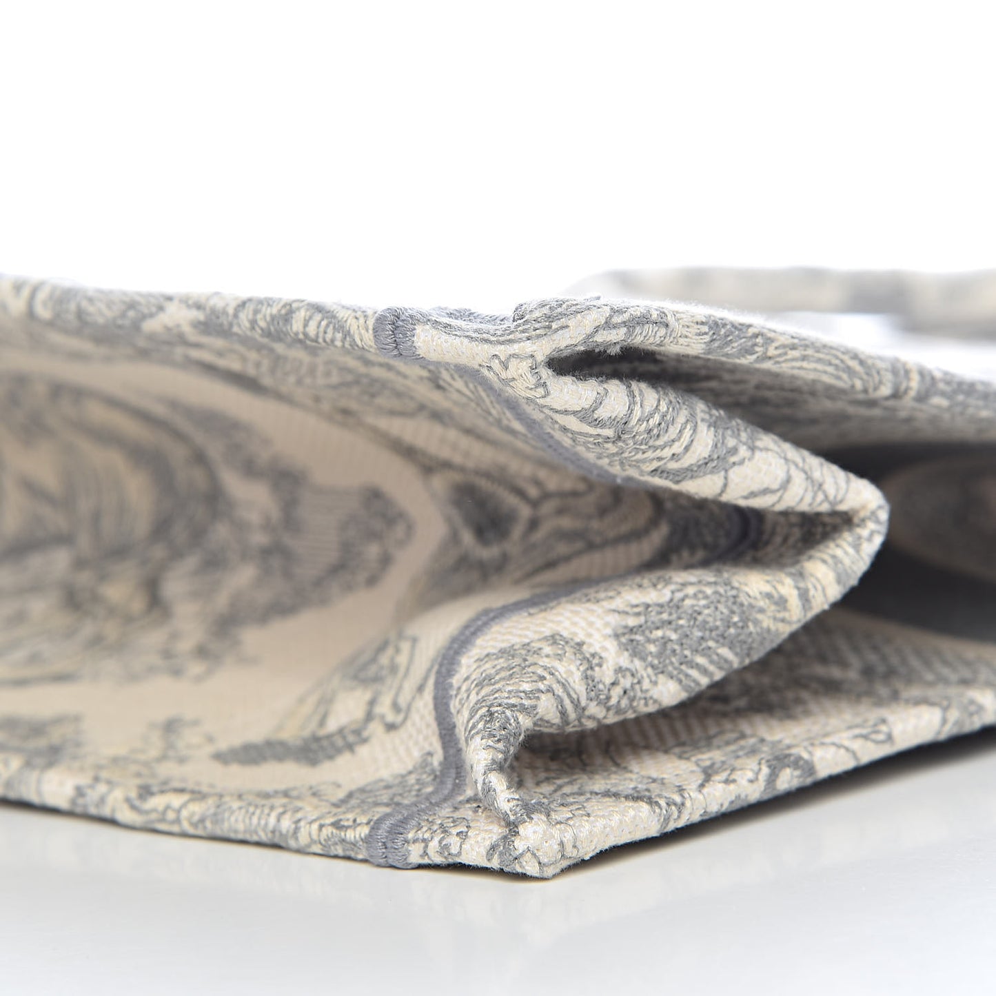 Canvas Embroidered Medium Dioriviera Toile De Jouy Book Tote Gray