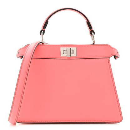 Fendi Shiny Nappa Petite Peekaboo I SEE U Satchel Pink Dalia 1 of 12
