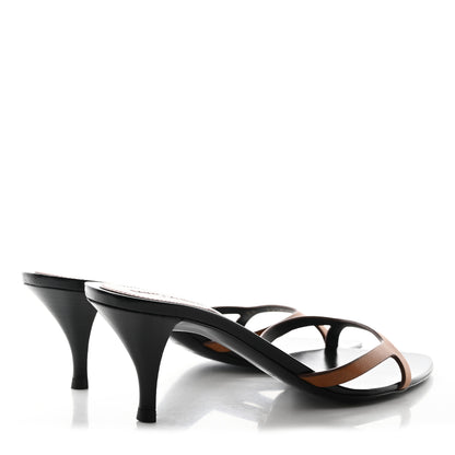 Saint Laurent Calfskin Carla 60 Mule Sandals 37 Cuoio 4 of 8